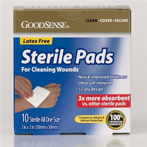 Goodsense Sterile Pads 3x3" 10 Count