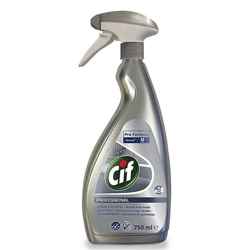Cif Professional Unscented Stainless steel Cleaner, 750ml
