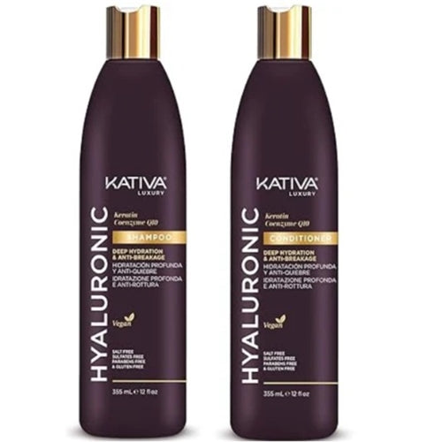 Kativa Hyaluronic Keratin Conenzyme Q10, Deep Hydration & Anti-Breakage 355ml