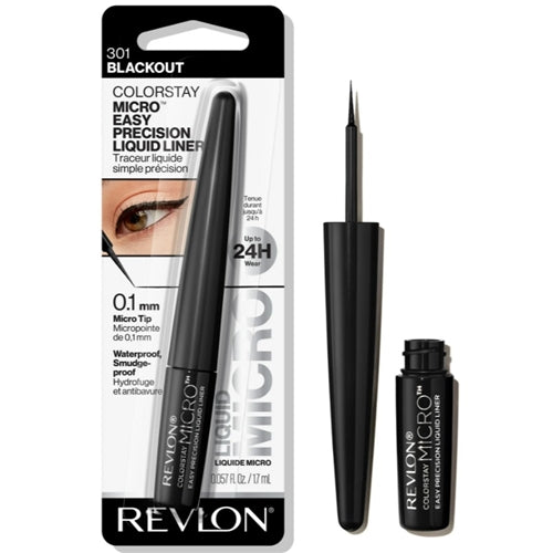 Revlon Colorstay Micro Easy Precision Liquid Liner, Blackout, 0.003 oz