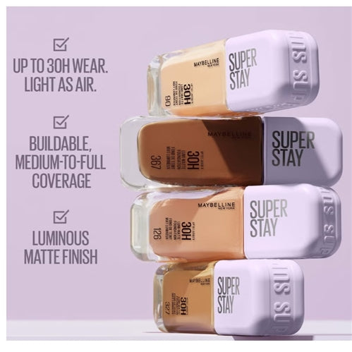 Maybelline Super Stay Up to 30HR Wear Lumi-Matte Liquid Foundation - 1 fl oz