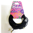 Glamour 6pcs Black Hair Ties