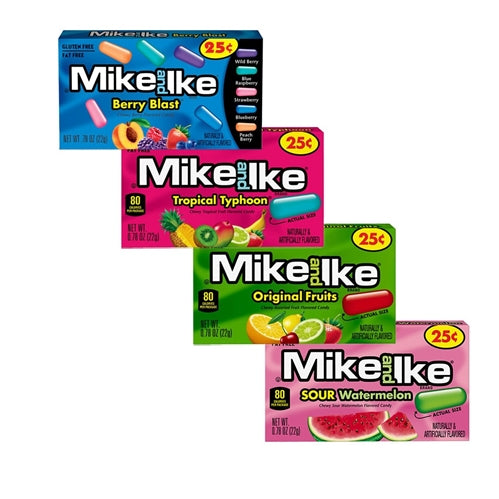 Mike And Lke Flavored Chewy Candy 22g