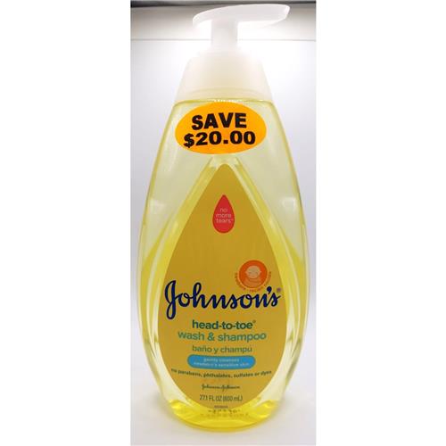 Johnson's Head To Toe Wash & Shampoo 27.1oz - SAVE $20