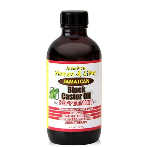 Jamaican Mango & Lime Jamaican Black Castor Oil, Peppermint 4 oz