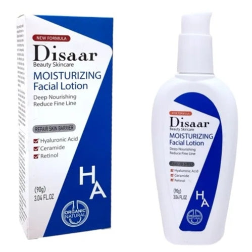 Disaar Moisturizing Skin Care Face Lotion With Hyaluronic Acid, Ceramide & Retinol 90g