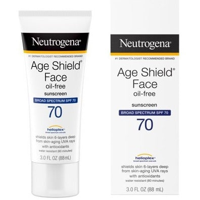 Neutrogena Age Shield Face Lotion Sunscreen Broad Spectrum SPF 70 - 3 Oz SAVE $18