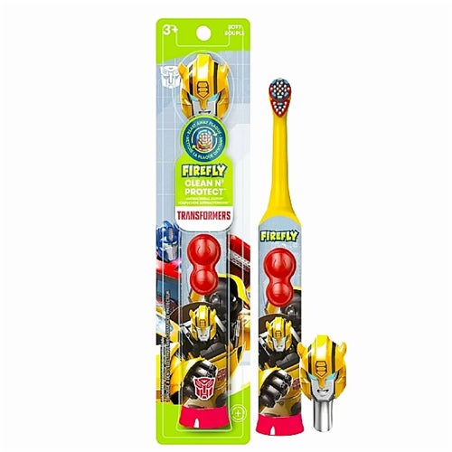 Firefly Transformers Kid's Battery-Operated Toothbrush With Antibacterial Cover