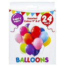 Party Party 24 Pack Assorted Colored Balloons