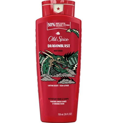 Old Spice Captain Scent of Command Body Wash, Dragonblast 16 oz