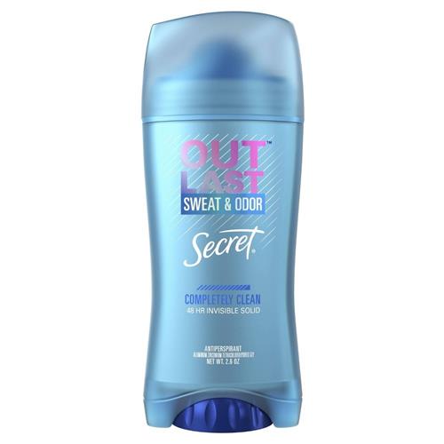 Secret Outlast Xtend Antiperspirant & Deodorant Invisible Solid, Completely Clean 2.6 Oz