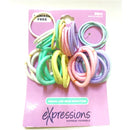 Expressions Mini Hair Elastics, 36's - Pastel