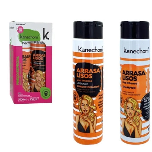 Kanechom Super Straight Promotional Kit Shampoo + Conditioner 300ml x 2