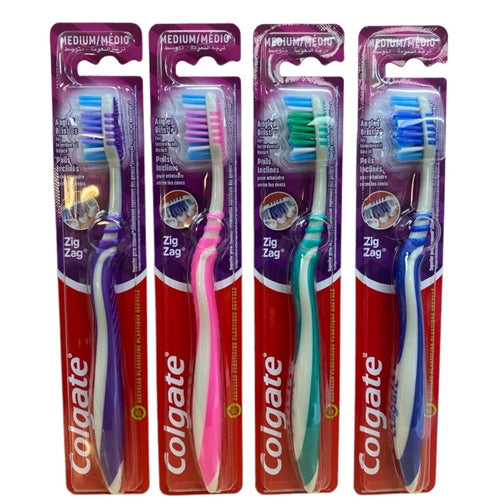 Colgate Zig Zag Medium Angled Bristles Single Toothbrush