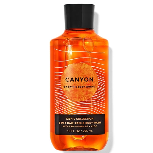 Bath & Body Works Canyon Men's Collection 3-In-1 Face & Body Wash 10 fl oz