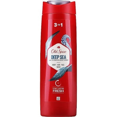 Old Spice Captain - Deep Sea, Sea Breeze Scent 3 In 1 250ml