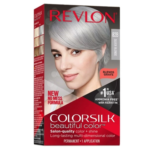 Revlon Colorsilk  Permanent Hair Color Long-Lasting High-Definition - 82B Silver Blonde
