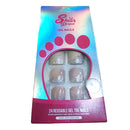 Sheer Perfect gel Reusable Press On Toenails, 24 Nails