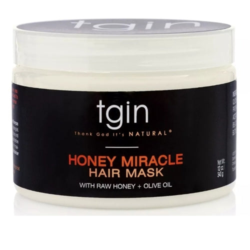 TGIN Honey Miracle Hair Mask with Raw Honey + Olive Oil Deep Conditioner - 12 fl oz