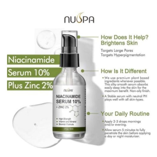 NuSpa Niacinamide Serum 10% + Zinc 2%