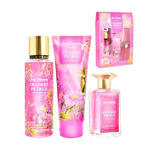 Body Philosophy Crushed Petals Fragranced & Body Care 3pc Set
