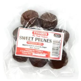 Yvonne's Sweet Brown Prunes 50g