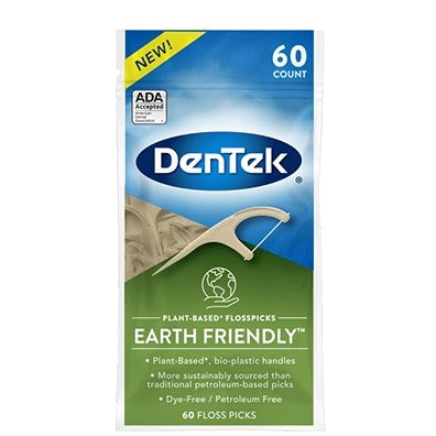 DenTek Earth Friendly Plant-Based Floss Pick 60ct