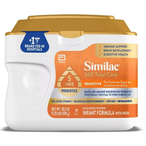 Similac 360 Total Care Sensitive Non-GMO Powder Infant Formula - 20.1oz
