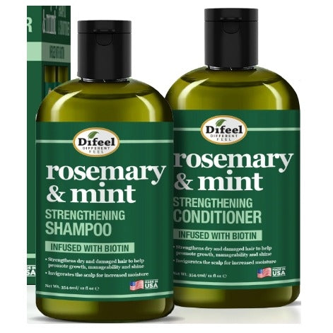 Difeel Rosemary & Mint, Infused With Biotin 12oz