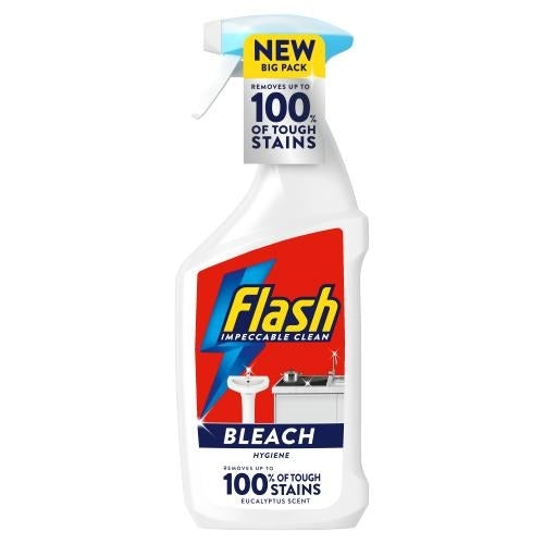 Flash Multi Purpose Bleach Cleaning Spray For Hard Surfaces 800ml