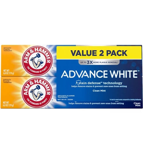 Arm & Hammer Advance White Extreme Whitening Baking Soda & Peroxide Toothpaste - Value Pack