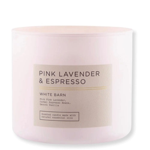 Bath & Body Works Pink Lavender & Espresso 3 Wick Candle 411g