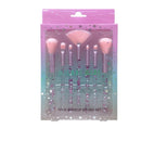 Isola 7 Pcs Makeup Brush Set - Transparent & Purple