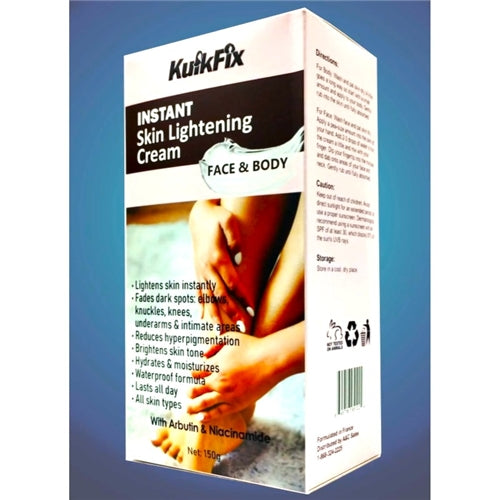 Kuikfix Instant Skin Lightening Cream For Face & Body 150g