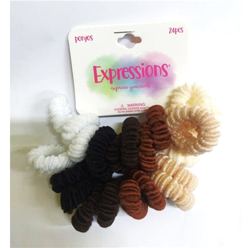 Expressions 24pcs Bright Earthtone Ponyos