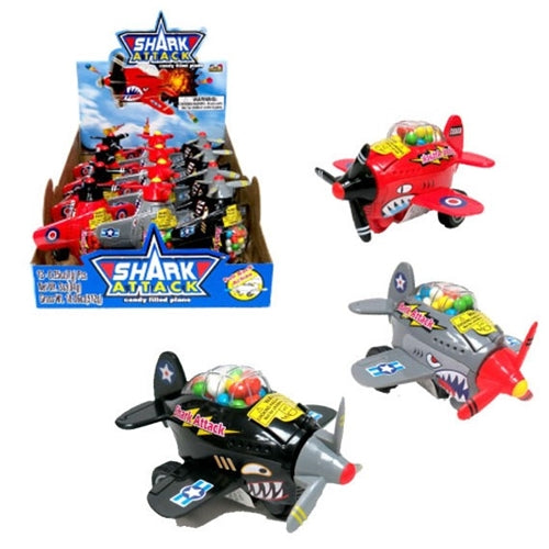 Kidsmania Shark Attack Candy Filled Toy Plane 3 Oz