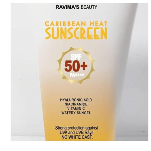 Ravima's Caribbean Heat Sunscreen SPF 50 100ml