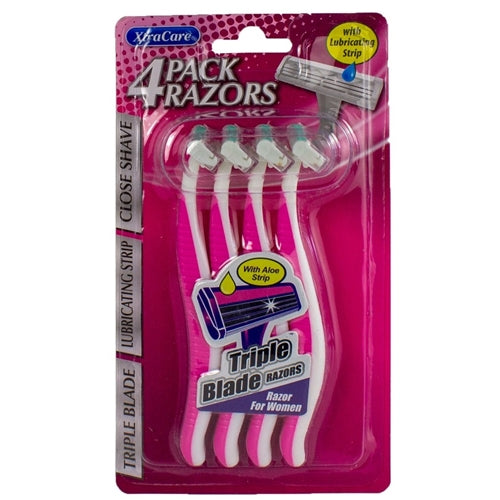 Xtracare Close Comfort Triple Blade Razor For Women - 4 Pack