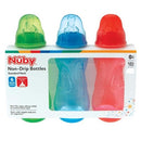 Nuby Grow Nurser 3 Pack Bottles, 0M+ 7oz