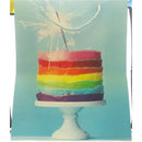 Happy Birthday Large Paper Cake Design Gift Bags, Colors Assorted