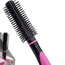 Glamour Round Hair Brush - Pink & Black