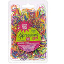 Expressions Girls Hair Accessories - 1000PC Snag Free Bright Coloured Rubber Bands
