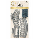 Must Have Beauty Denim Blue Claw Clip 4pcs