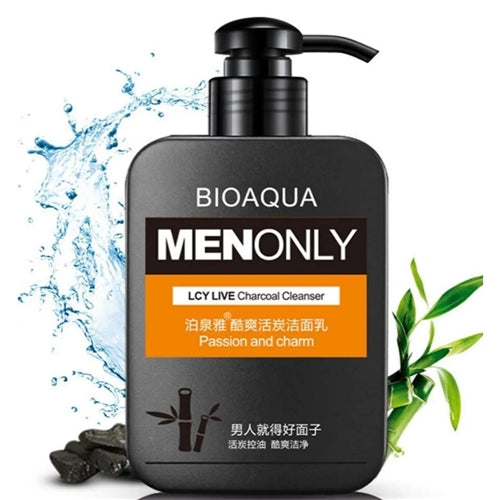 Bio Aqua Men Purifying Activated Charcoal Facial Cleanser 168g