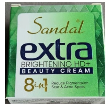 Sandal 8 In 1 Extra Whitening Brightening HD+ Beauty Cream