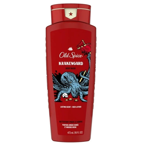 Old Spice Captain Scent of Command Body Wash, Krakengard, 16 oz