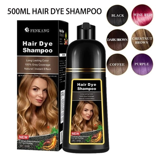 Fenkang 3 In 1 Hair Dye Shampoo 500ml