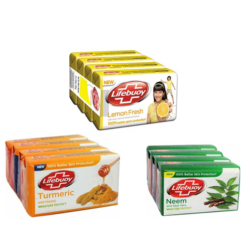 Lifebuoy Mega Pack Offer 4 × 100g, 12 Hr Freshness