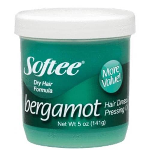 Softee Bergamot Hair Dress and Pressing Oil, 5 Ounce