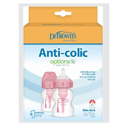 Dr. Brown’s Options+ Anti-colic 150mL - Pink 2 Pack